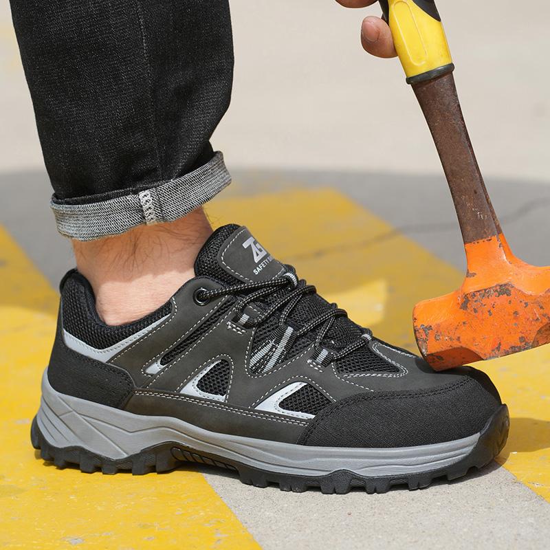 

Breathable Construction Site Work Shoes Men Puncture-Proof Safety Shoes Wear resistant Indestructible shoes Security Sneakers 36