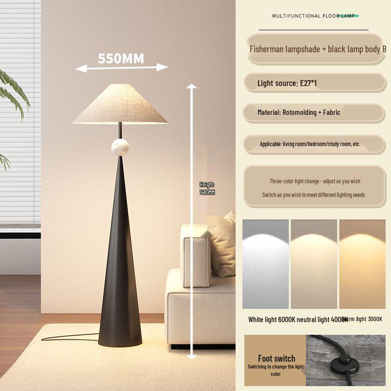 Wabi-Sabi Minimalist Floor Lamp: Modern Atmosphere Light for Living Room & Bedroom