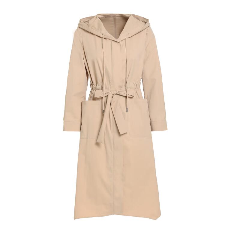 G·TENNA Women s Hooded Long Trench Coat XL