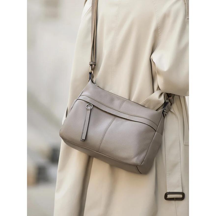 

Подлинная натуральная кожаная сумка через плечо для женщин, сумка-мессенджер из натуральной кожи, легкие сумки, новые