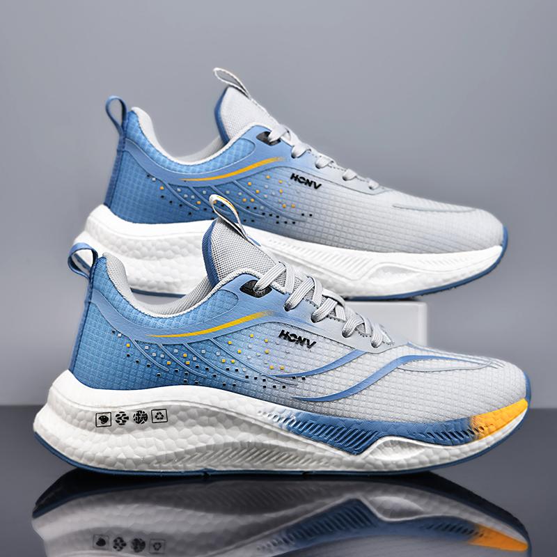 

Модные мужские кроссовки для бега, новые легкие сетчатые кроссовки для занятий спортом на открытом воздухе, противоскользящие амортизирующие кроссовки для мужчин 41