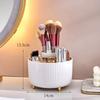 360 Rotating Makeup Brush Holder Desktop Cosmetic Organizer Rotating Desktop Storage Box Portable Lipstick Eyeliner Holder