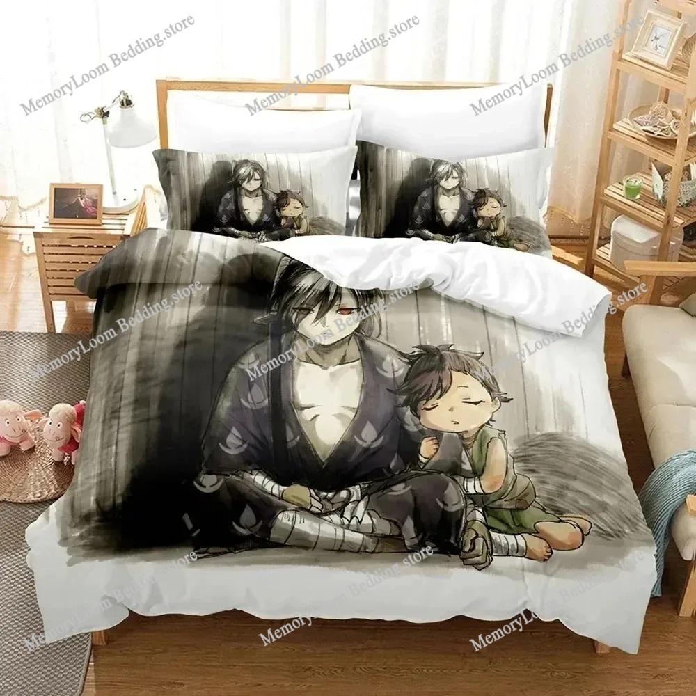 3D Print Anime Dororo Bedding Set Boys Girls Twin Queen Size Duvet Cover Pillowcase Bed Boys Adult Fashion Home Textileextile