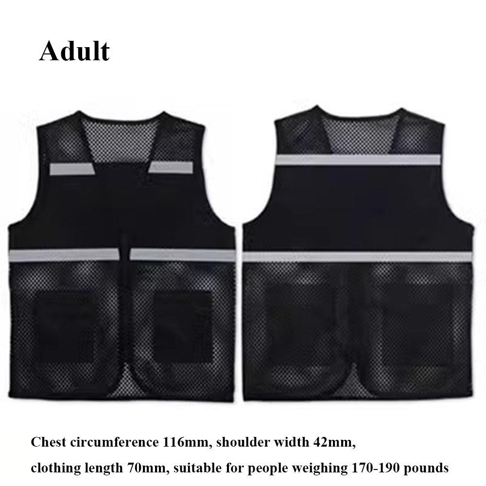 High Visibility Running Sports Vest Reflective Strip Mesh Breathable Reflective Vest Paste Multicolors