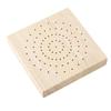 ABIY 2Pcs Mini Square 3.9X3.9 Inch Wooden Skewer Holder Pick Display Stand For Craft Pottery Clay Models, 160 Holes