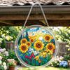 Yousheng Acrylic Jigsaw Puzzle Suncatcher, Colorful Stained Glass Style Sun Catcher, DIY Puzzles Window Hanging Kit for Home, Garden
