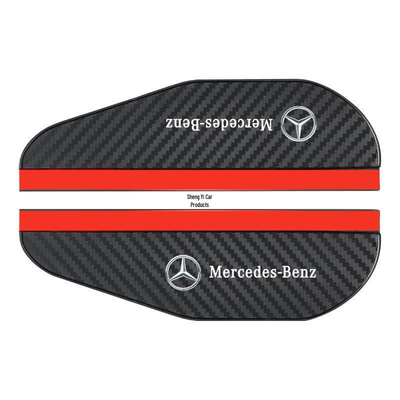 Carbon Fiber Pattern Rainproof Rearview Mirror Shield - Universal Fit