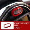 Auto Innenraum ABS Kunststoff Dekorationsabdeckung Roter Modifizierter Aufkleber für BMW MINI Cooper S F54 F55 F56 F57 F60 CLUBMAN Autozubehör