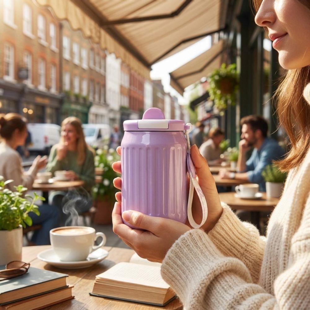 Stainless Steel Vacuum Insulated Cup Minimalist Direct Drinking Mug Portable Water Cup Gift Giving