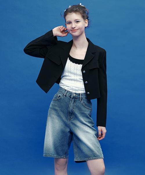 DEAR. K Washed Denim Half Pants Swdppe0100