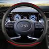Auto Lenkradabdeckung Leder 38cm Für Hyundai Tucson 2022 NX4 Elantra Sonata 10. 2022 Auto Zubehör