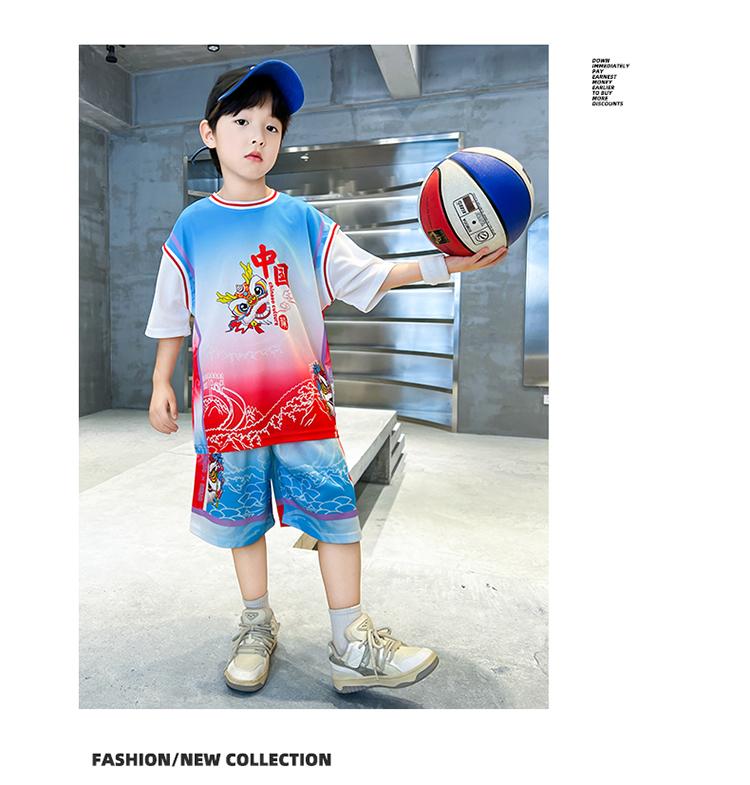 Children's Summer Basketball Suit Set for Boys