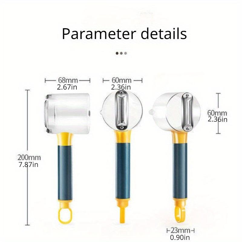1PC Multi functional stainless steel peeler for storing fruit peels at home - a multifunctional fruit peeler for storing fruits