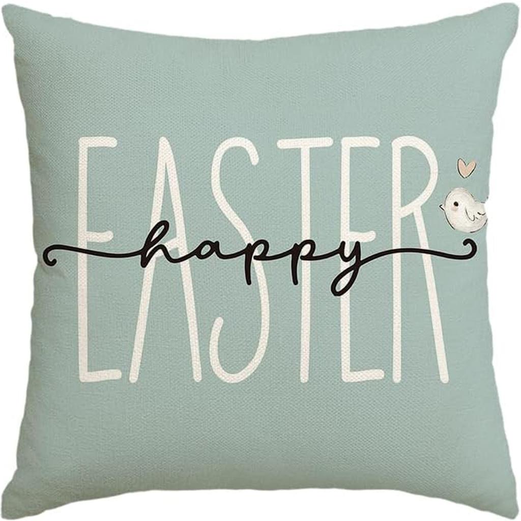 New Spring Fresh and Beautiful Linen Pillowcase Sofa Bedside Plant Flower Pillow Cushion Cover
