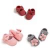 Baby Girl Princess Shoes With Flower Decoration For Spring And Fall Play
