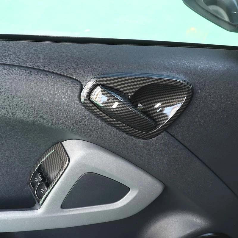 ABS Car Inner Door Handle Trim Covers Stickers Fit For Mercedes Benz Smart 451 Fortwo 2010-2015 Auto Interior