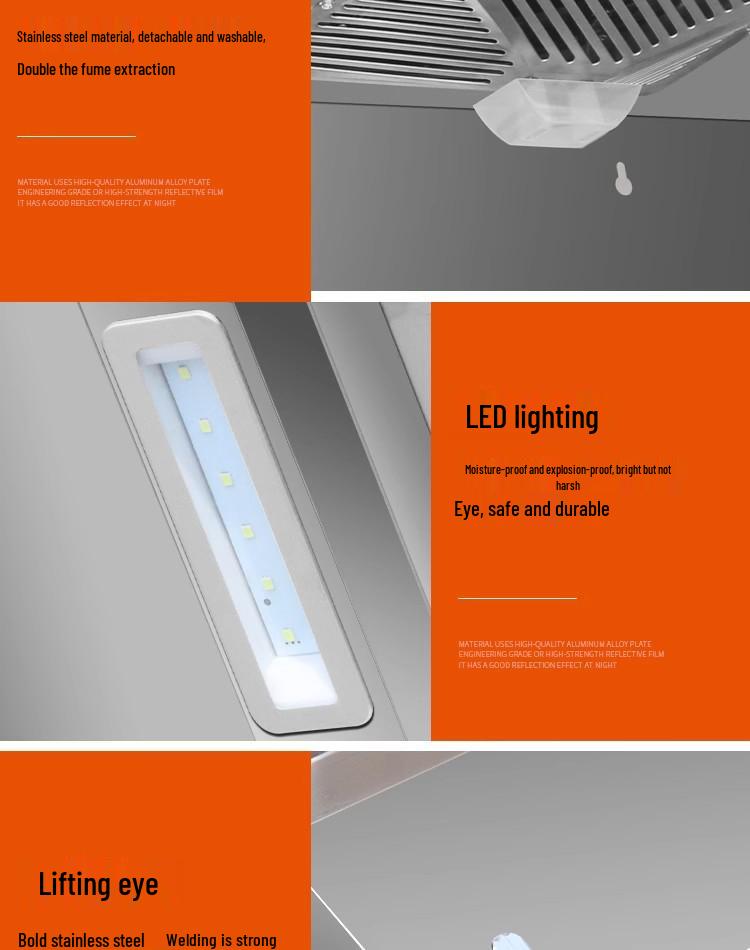 Commercial Range Hood & Fume Purification System for Small Restaurants