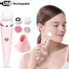 4 In 1 Electric Facial Cleansing Brush Waterproof Facial Massager Face Cleansing Device for Deep Cleaning Removal Blackhead Pore