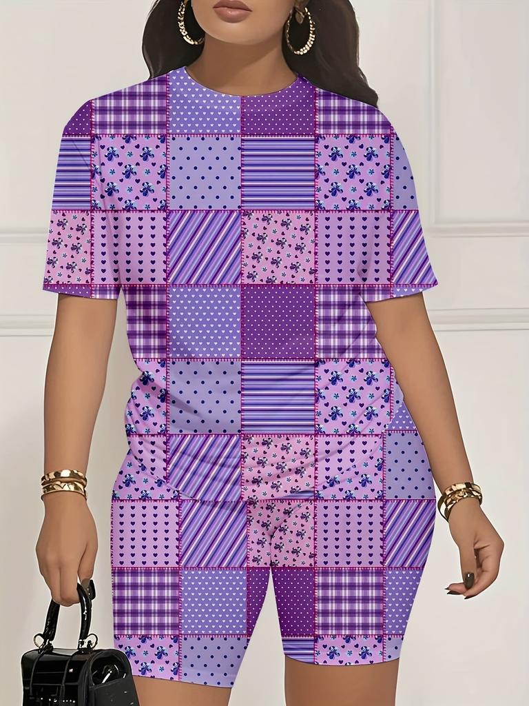 Color Codes: European and American Women's Clothing, Painting Print T-shirts, Shorts, Sets, Sportswear
