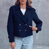 Trench da Donna Corto Doppiopetto Capospalla Casual