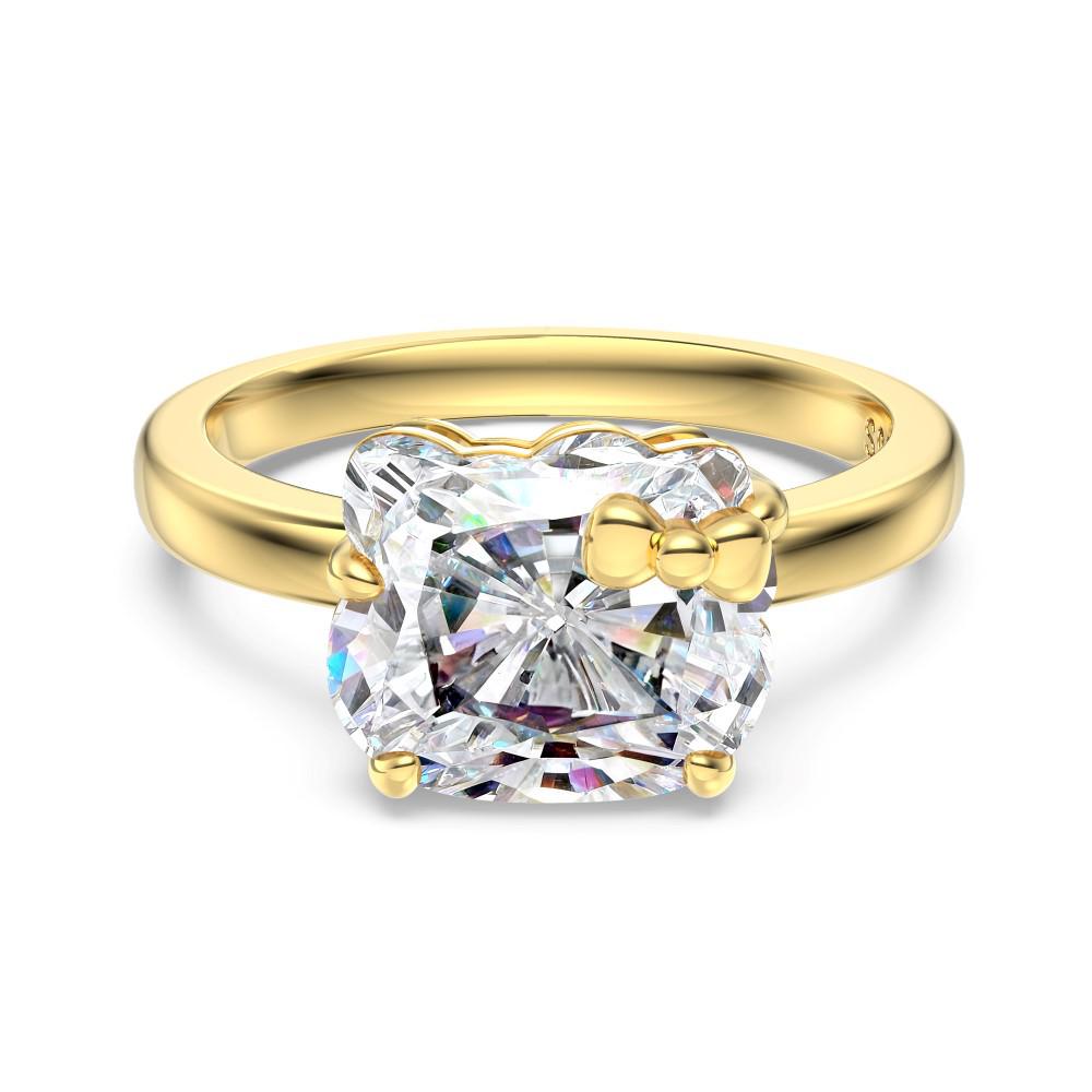 European & American S925 Sterling Silver Cat & Butterfly Ring Necklace Set for Women – Exquisite, Sparkly, and Versatile Design. 925 Silver