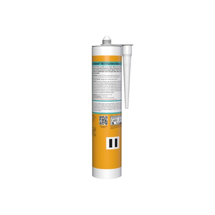 Mastic d'étanchéité - sika - sikaseal 163 - transparent - 300 ml - spécial piscine