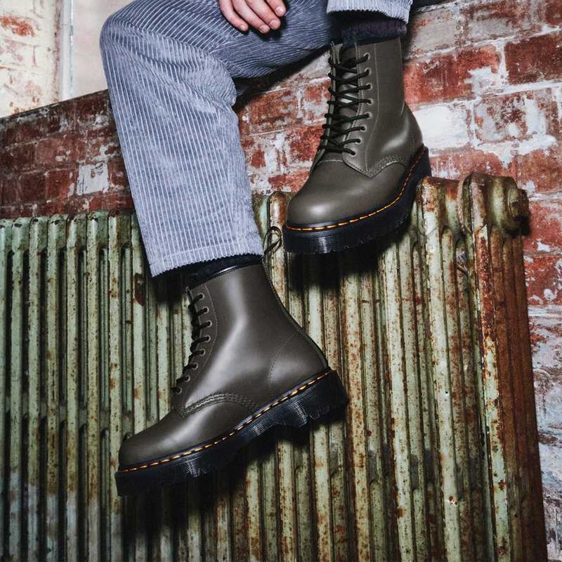 Dr. Martens 1460 Bex Lightweight Comfortable Casual Boots Women boots Khaki Gray 27140481