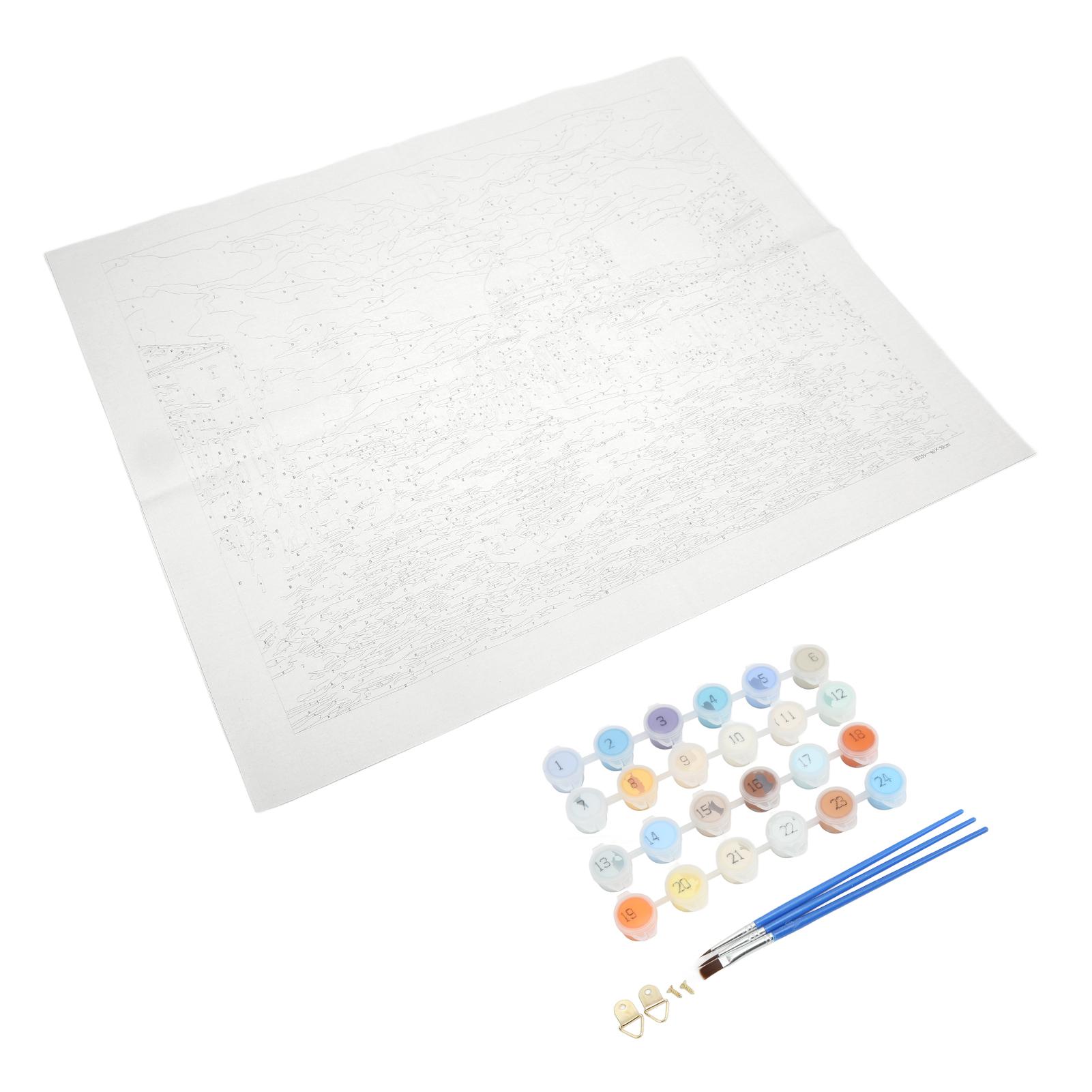 

Paint By Numbers 40x50cm City of Water Eco Friendly Acrylic Paint Bright Vibrant Colors Glossy Number Painting