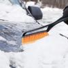 Extendable Car Snow Shovel 2 In1 Car Glass Ice Scraper Car Windshield Snow Sweeping Brush  Winter