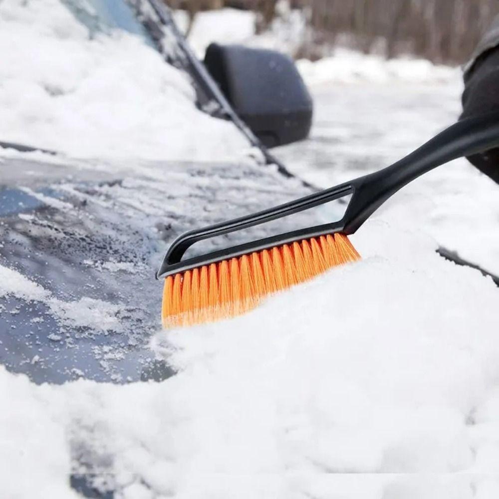 Extendable Car Snow Shovel 2 In1 Car Glass Ice Scraper Car Windshield Snow Sweeping Brush  Winter