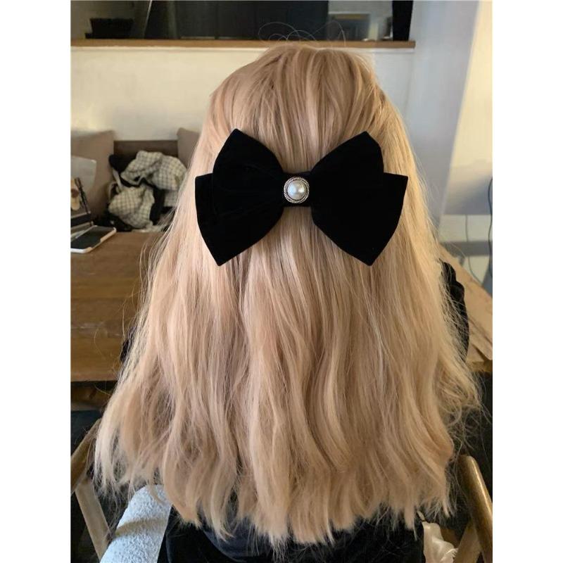 1 Stück Neue Koreanische Mode Bogen Haarnadel Einfarbig Elegante Haarspangen Kopfbedeckung Mädchen Kinder Haarschmuck