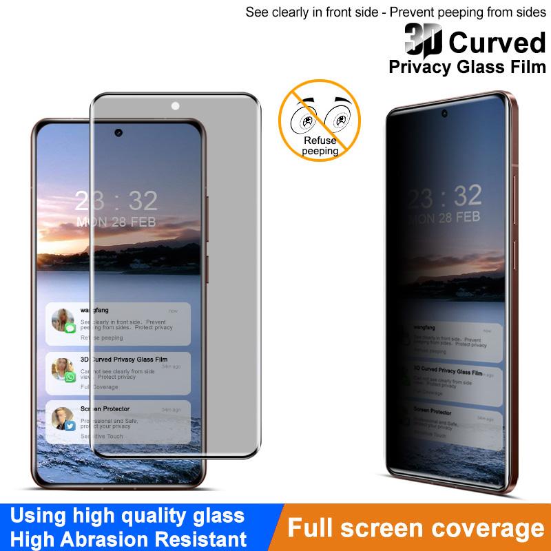 IMAK For Realme GT 7 Pro 5G Anti Spy Screen Protector Full Cover Tempered Glass Film