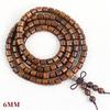 Gold Silk Sandalwood Bracelet, 108 Beads, Unisex Couple Jewelry Gift