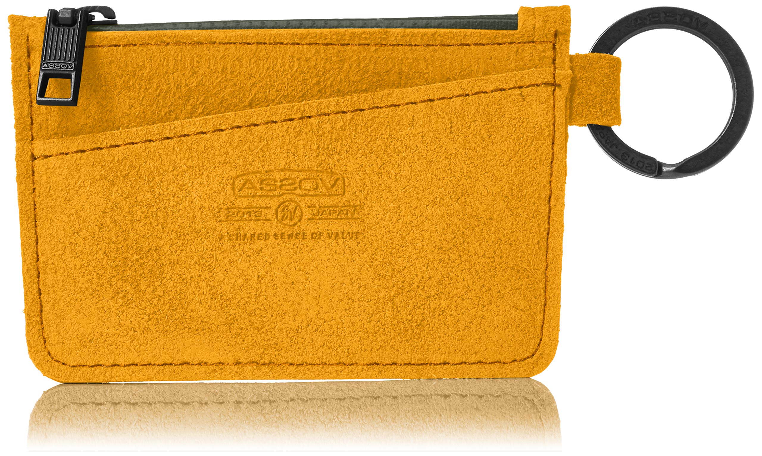 

ASSOB Water Proof Suede Compact Mustard Wallet,