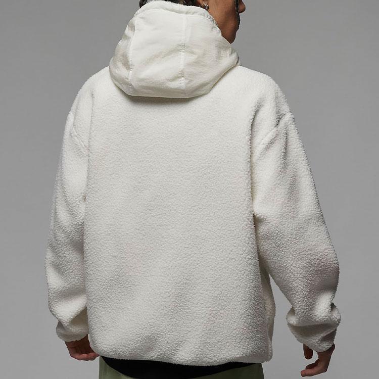 Jordan CNY Series Logo Fleece Hoodie With Drawstring Men Hoodie White FB1451-108