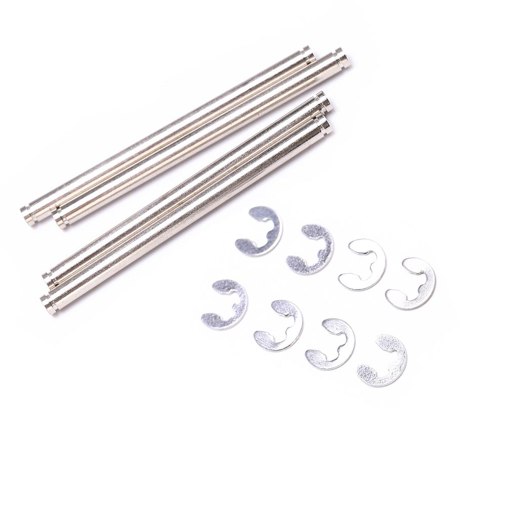 4pcs Stainless Steel Suspension Pins 48mm with E Clips for Traxxas Slash 2WD 1/10 RC Car