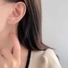 Smiling tassel earrings for women's temperament light luxury high-end sense atmospheric earrings suitable for round faces