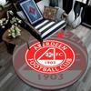 Aberdeen FC pattern round rug,Carpet Rug for Living Room Bedroom Playroom ,Non-slip Floor Mat,Holiday Gifts and Birthday Gifts.