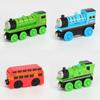 Set de Tren Magnético de Madera Colorido Para Niños Con Características Interactivas de Empujar y Tirar