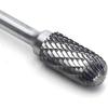 SC-5 Tungsten Carbide Burr Cylinder Shape with Radius End Double Cut Rotary Burr File(1/2" Cutter Dia X 1"Cutter Length) with 1/4'' shank, 1pcs