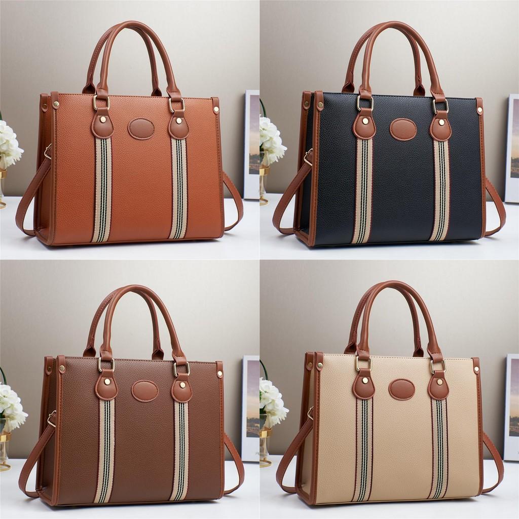 Contemporary Large Pu Tote Bag With Stylish Color Combinations For Everyday Fashion