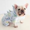 Petstyle French Bulldog Soft Dinosaur Fleece Pajamas Pet Clothes English Pug Corgi