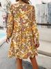Di Yun Women's Casual Vacation Rayon Print Long Sleeve Dress - 2024 Spring/Summer Collection