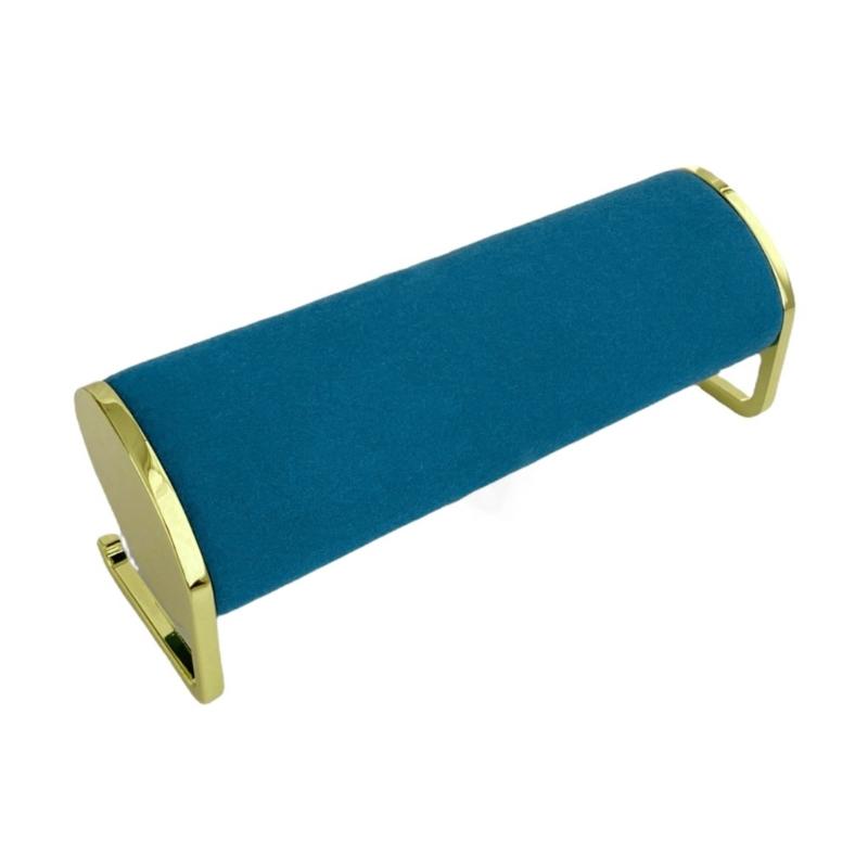 Elegant Bracelet Jewelry Display Stand Delicate Long Plush Jewelry Display for Watches and Bangles with Metal Support