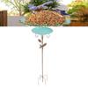 Bird Feeder with Pole, Bird Hot Tub with   Height and Feeding Bowl for Garden, Yard and Lawn.