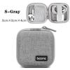 Portable Mini Hard Shell Digital Gadgets Storage Bag Artificial Leather Earphone Charger Case Plug Data Cable U Disk Organizer