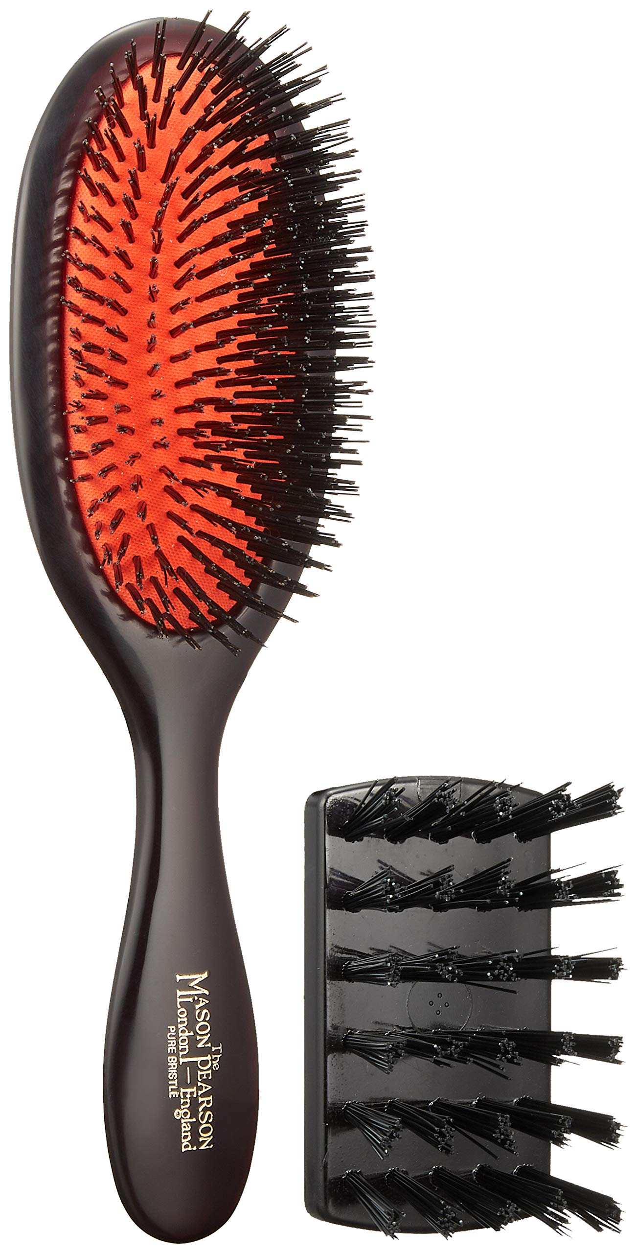 Handy Bristle Dark Ruby cleaning Hairbrush body (with brush)
