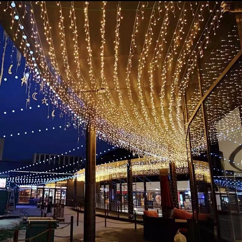 UPTIME LED Waterfall Icicle String Light 100m Length, 0.4m Drop