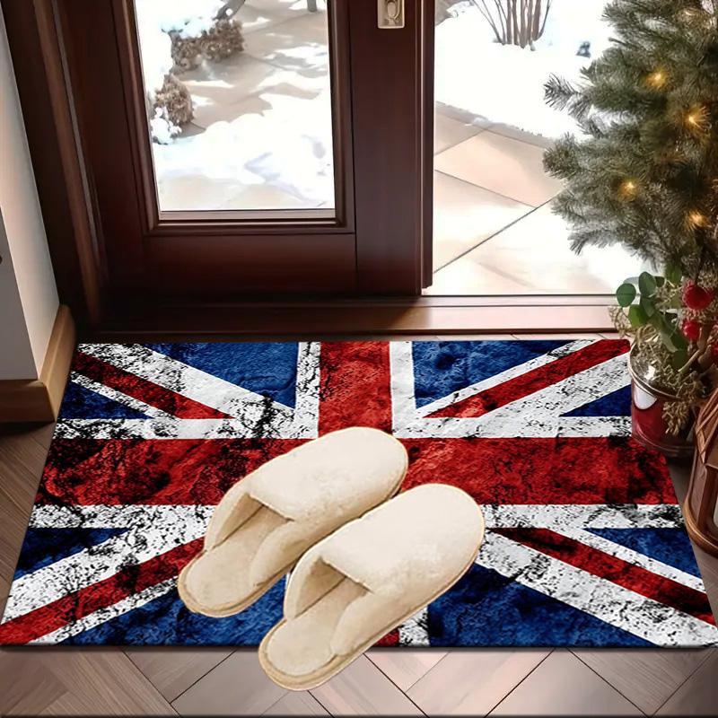 British Flag Artwork Area Rug Office rug, Chair Rug, Decor Carpet Livingroom bedroom Mat, Large Size Fan gifts Christmas gifts