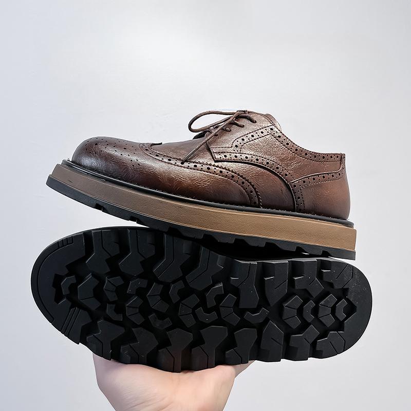 Brock Leather Shoes Men'S New Formal Wear Business Inner Height Increase Casual Wedding Groom Shoes 98848-A